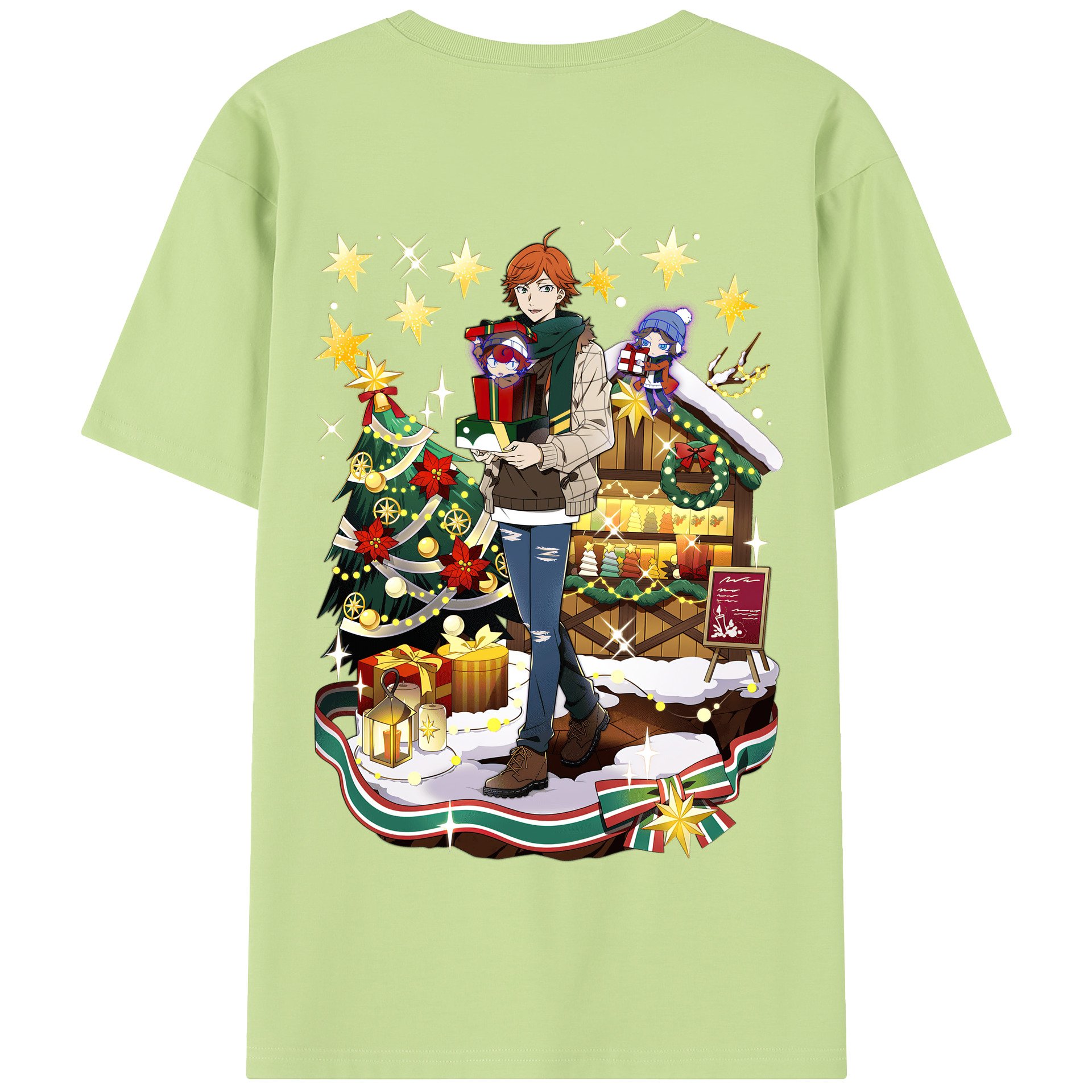 （画像用） 文豪ストレイドッグス Bungo Stray Dogs 綿100％半袖Tシャツ（背面プリント）